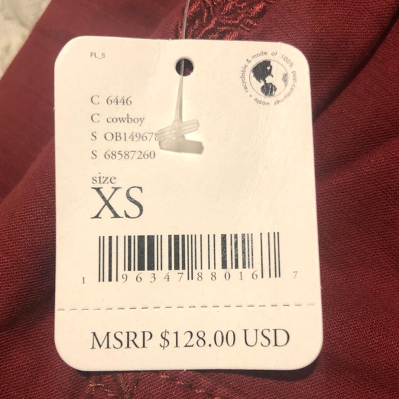 Free People Voyage Utility Cargo Wide Leg Pants In Cowboy. NWT! Sz XS - Picture 5 of 9